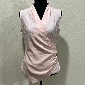Venus Wrap Ruched Pink Blouse